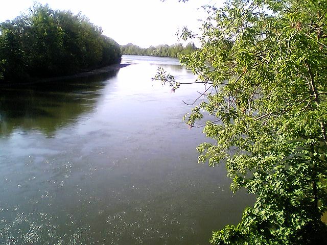 Lech Flusslandschaft bei Kaufering