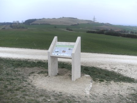 Infotafel am Pavillion-Startpunkt