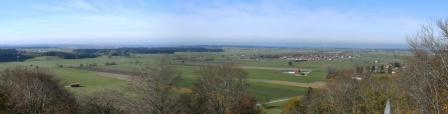 Panoramabild vom Römerturm/Hemhofen