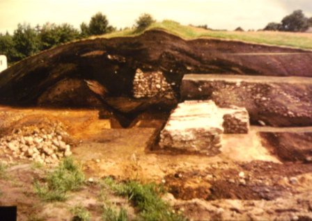 Schnitt durch das archöologische Danewerk